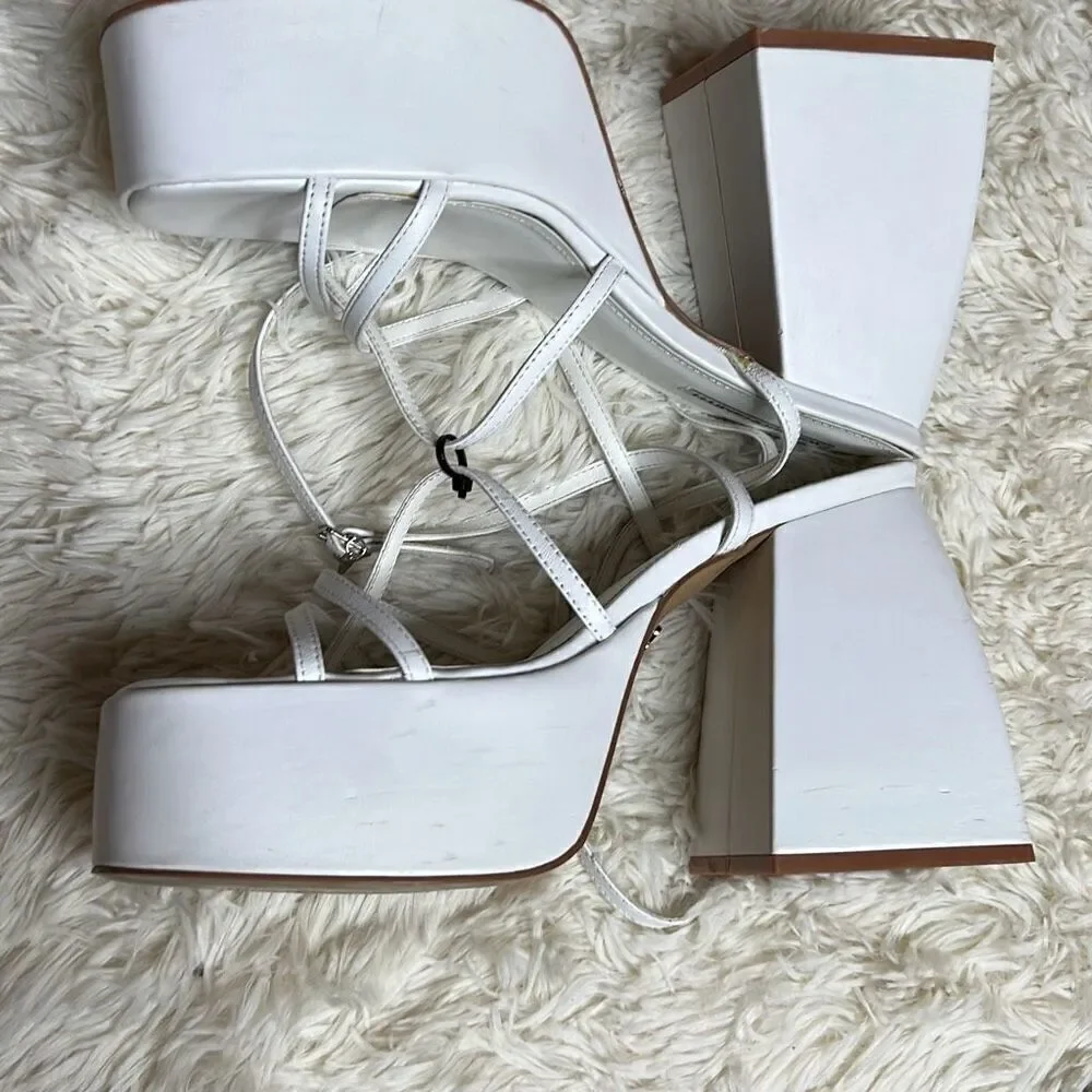 Windsor Smith Heather white Windsor heel platforms